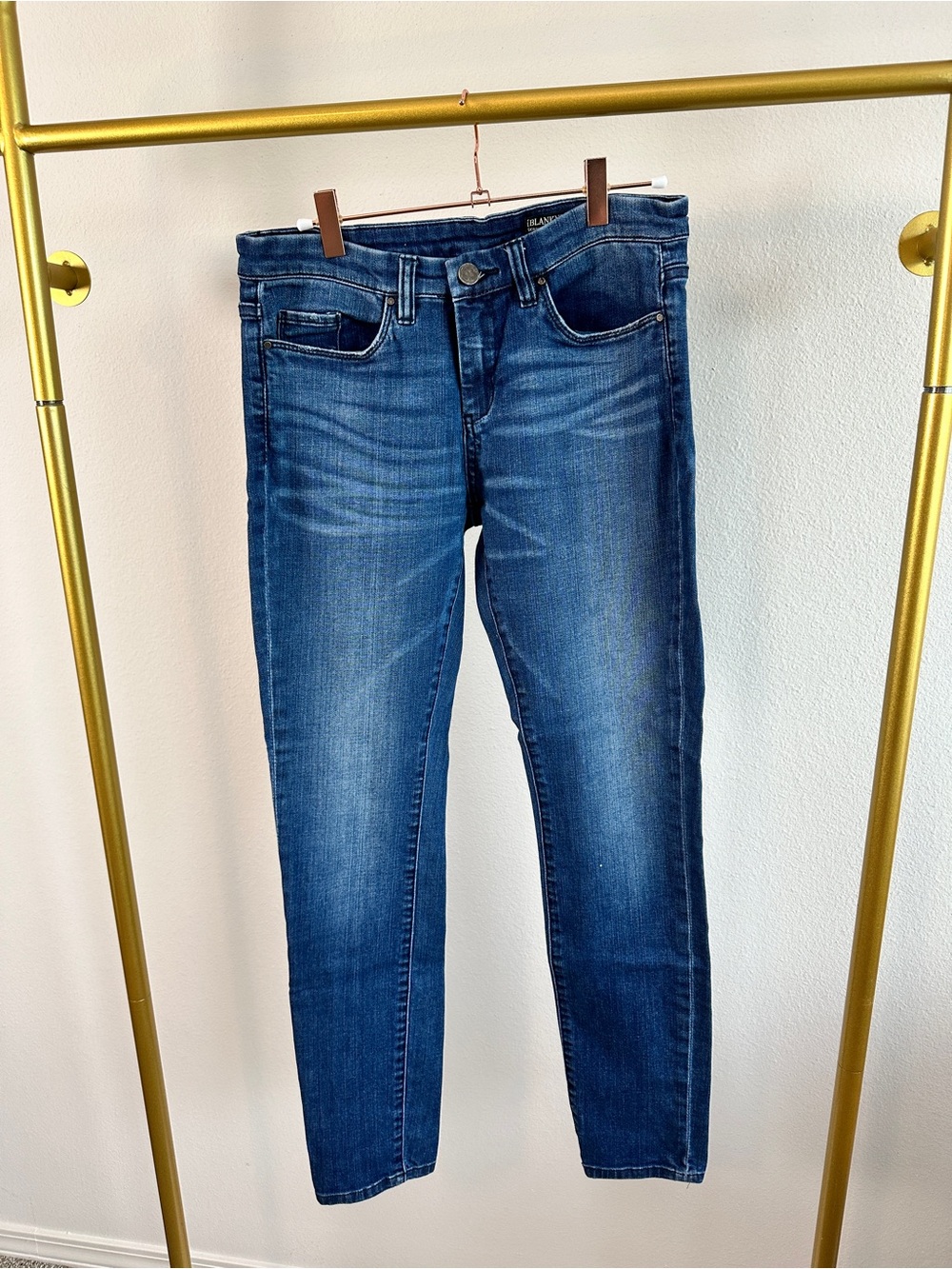 Blank NYC Women's Mid-Dark Blue Classic Skinny Jeans